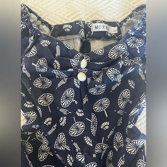 vintage inspired navy dress - Picture 3 of 3